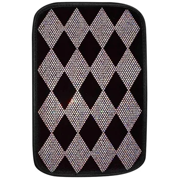 

Rhinestone Center Console Armrest Pad Protective Cover Is Suitable for Armrest Box to Protect Car Interior PU