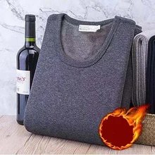 Новое термобелье мужские кальсоны мужские осень зима рубашка+ брюки наборы теплый толстый размера плюс M-xxxlpyjamas костюм