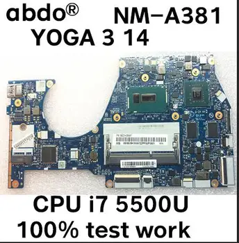 

BTUU1 NM-A381 for Lenovo YOGA 3 14 YOGA3 14 notebook motherboard CPU i7 5500U GPU GT940M 2G 100% test work