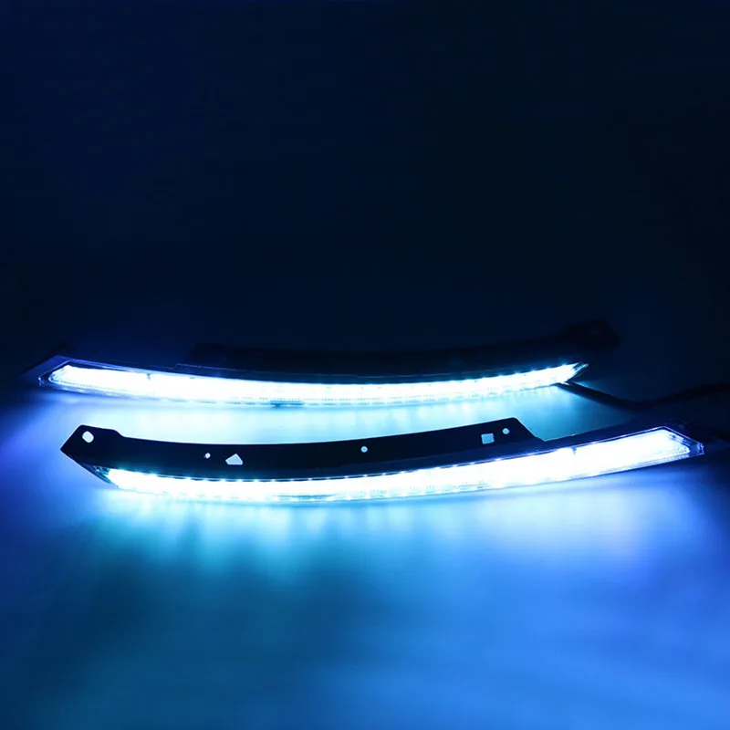 Мигающий светодиодный налобный фонарь для бровей проточные дневные ходовые огни