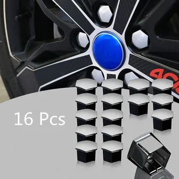 

16Pcs/lot Car Wheel Nut Bolt Plastic Covers Caps For Peugeot 307 308 407 408 2008