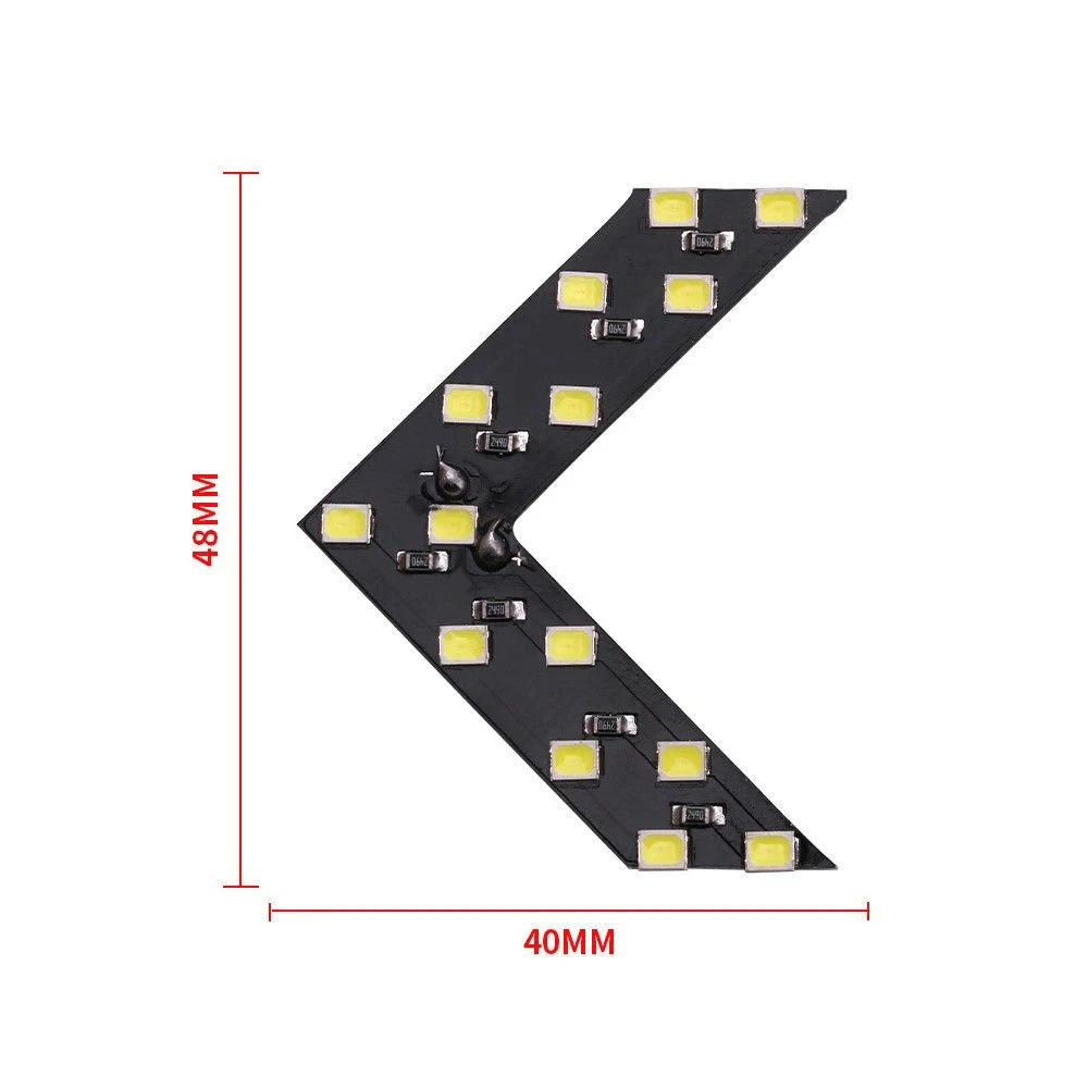2 шт./компл. 14SMD светодиодный стрелочный индикатор светодиодный заднего Поворотники боковые индикатор светодиодный Зеркало заднего вида светильник
