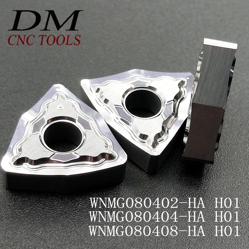Aluminum WNMG080402-HA WNMG430.5 CNC insert Lathe blade 10pcs For