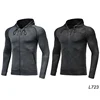 Chaqueta deportiva con capucha para hombre, abrigo de secado rápido para correr, sudadera con cremallera, capuchas para el gimnasio ► Foto 3/6