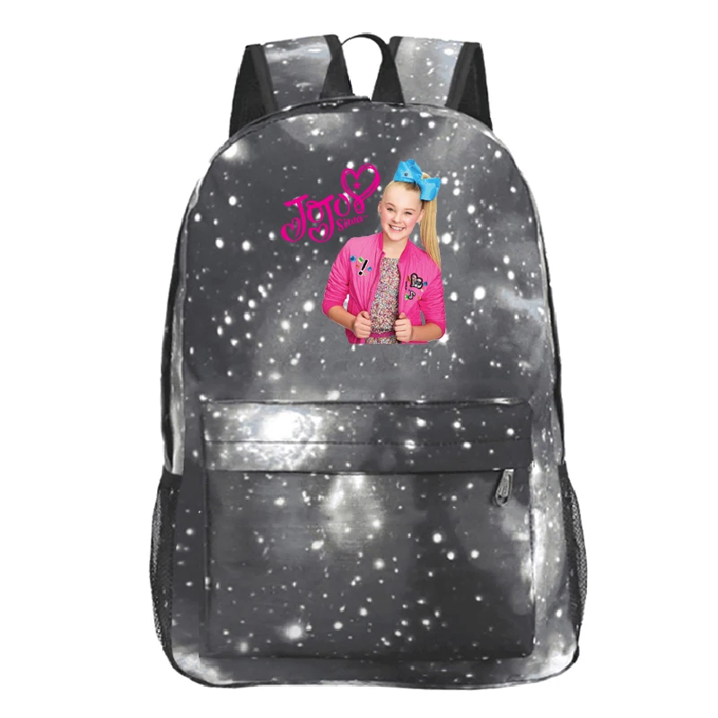 Высококачественный школьный рюкзак Jojo Siwa, популярный узор, рюкзак для ноутбука, Детские повседневные сумки для мальчиков и девочек