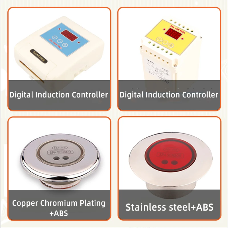 Free shipping Spa control switch stainless steel crystal switch crystal ball inductive switch swimming pool equipment