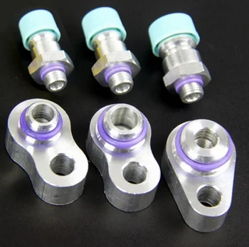 

R12 Leak Test Block Off Fittings Kit For A/C Air Conditioning Compressor 3/8'' 1/2'' 5/8'' High Quality