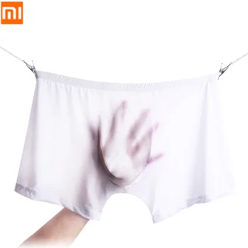 

3pcs Xiaomi 3D U Convex Men's Boxer Briefs Ultra-thin Ice Silk Translucent Sexy Male Panties Summer Breathable Men Underwear New