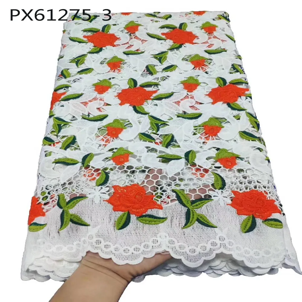 High quality On sale Wholesale red embroidery cord lace Dress Girl Elegant Lace Party