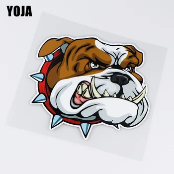

YOJA 15X13.6CM Dog Hesd Funny Cartoon Bumper Decoration Car Stickers Decals ZT4-1008