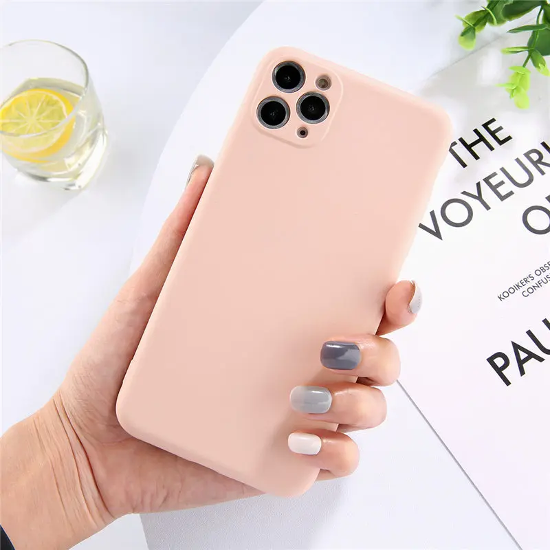 Lovebay мягкий жидкий силиконовый чехол для телефона для iPhone 11 11 Pro Max карамельный цвет сплошной ТПУ задняя крышка для Apple iPhone 11 чехол оболочка - Цвет: LP