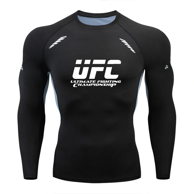 Rashguard – t-shirt de sport pour hommes, de marque, de course, de Fitness, d'entraînement MMA, à séchage rapide 5