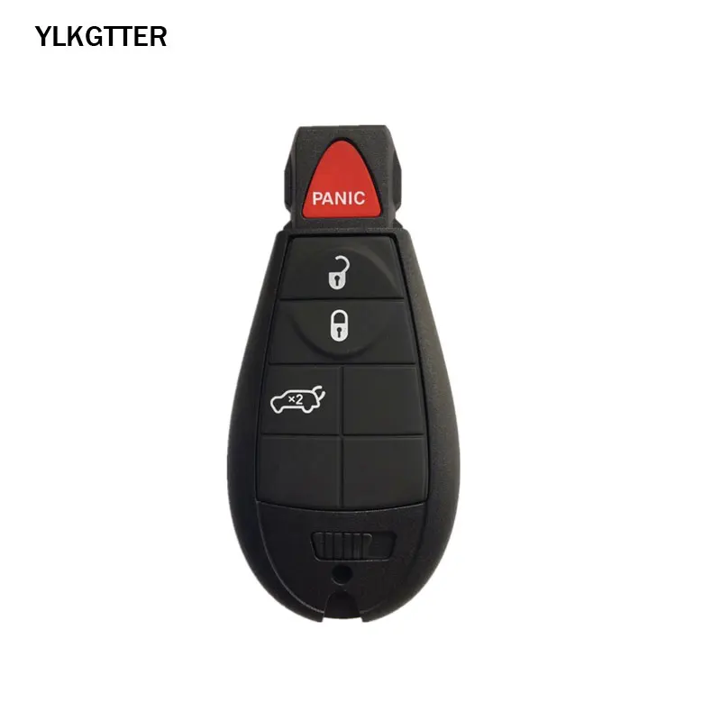 Пульт дистанционного управления YLKGTTER Smart Key для Dodge/Jeep Challenger Durango charger Grand Caravan Journey, дверной замок для Chrysler 300 key Suit - Цвет: Black