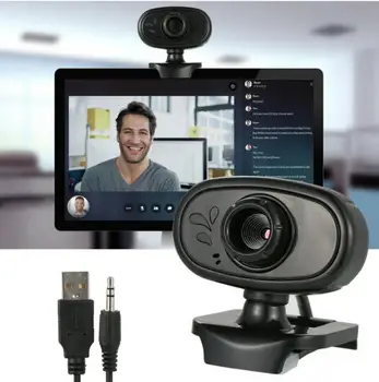 

480x640P HD Webcam Camera Clip Web Cam With Microphone For Laptop PC Computer Desktop Video Calling Online Network Teaching