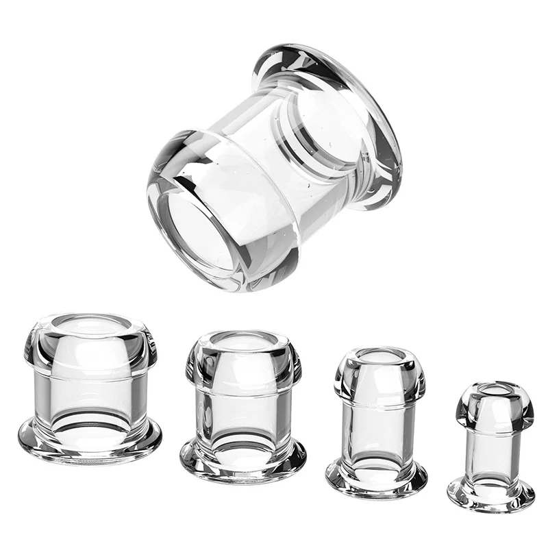 Factory Hollow Anal Plug with Stopper Expander Tunnel Butt Plug Anus Dilation Enema Anal Sex Toys For Women Men Adults 18 anal plug dilator
