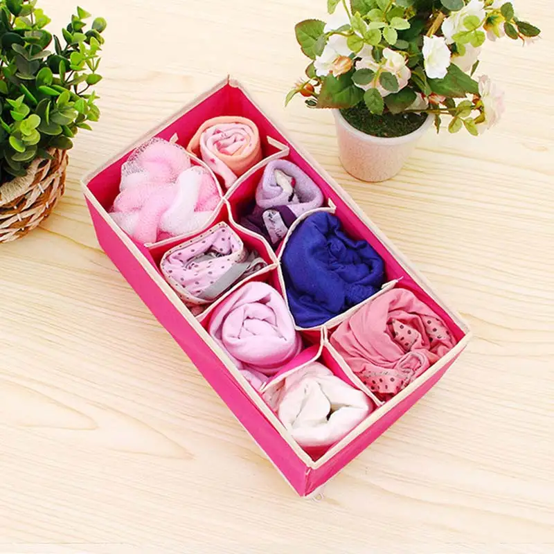 Storage Box Closet Organizer Wardrobe 1PC Bra Drawer Non-woven For Scarfs Foldable Popular Multi-size Socks Underwear Organizer