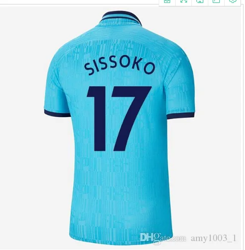19 20 Tottenham Футбольная Футболка DAVIES ROSE VERTONGHEN SANCHEZ SON KANE DELE NDOMBELE LUCAS ERIKSEN для взрослых Футболка Tottenham - Цвет: shirt
