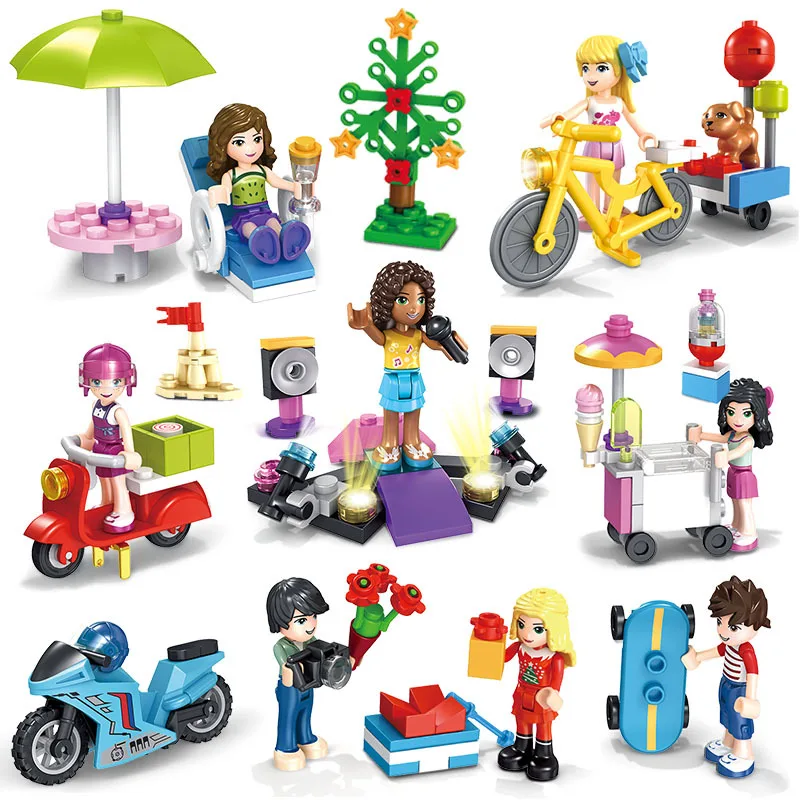 8 шт. Детский конструктор Единорог|Блочные конструкторы| |