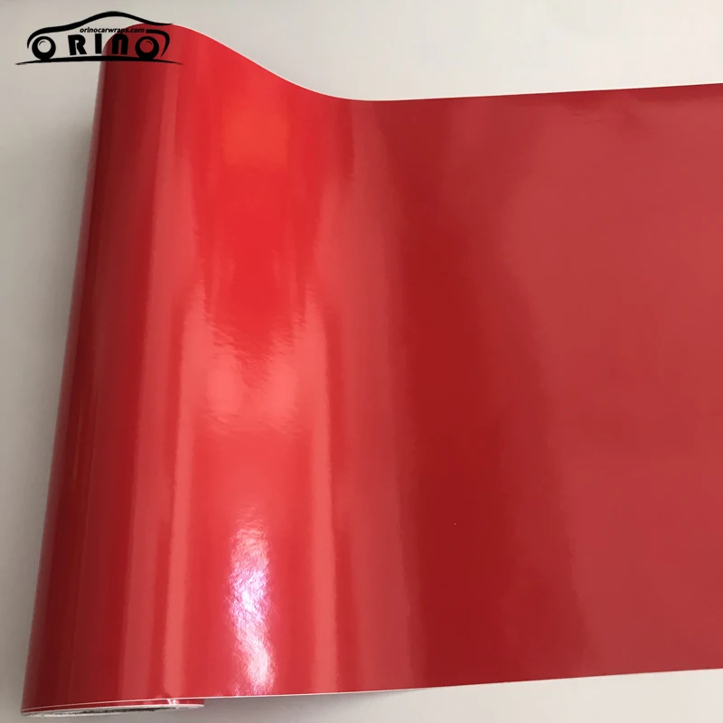 10/20/30/40/50X152CM Glossy Red Vinyl Film Sticker Gloss Car Wrap Foil Decal Car Motorcycle Scooter Wrapping with Air Release