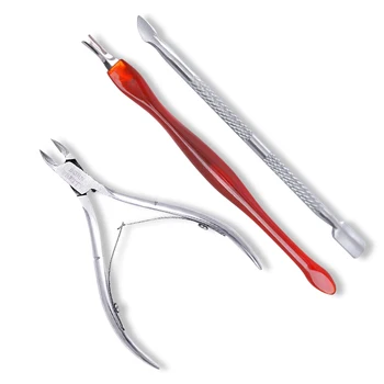 

Nail Tools Kits Stainless Steel Cuticle Pusher Spoon Remover Nail Pusher Nail Care Cleaner Nail Art Pedicure Tools