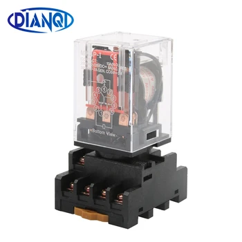 

DIANQI MK3P MK-3P ONE NEW PLUG IN RELAY 11PIN 3P FITS 110V 220V AC/DC 12V 24V COIL with socket base