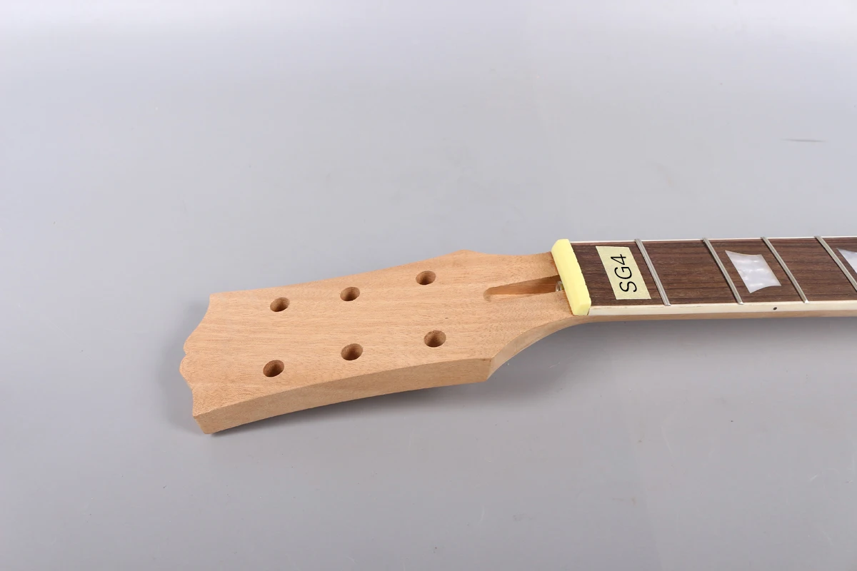 

Mahogany Electric guitar Neck 22fret 24.75inch 628mm Rosewood Fretboard trapezoid inlay Unfinished Guitar parts