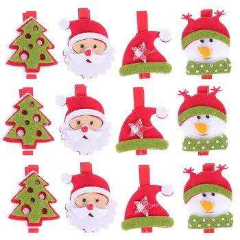 

24 Pcs Decorative Wooden Clips Fashionable File Clips Adorable Card Clips