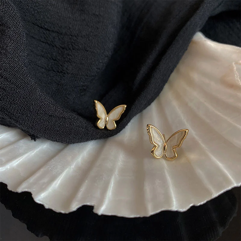 2020 Korean Retro Acrylic Butterfly Earrings Fashion Cute Animal Brincos Statement stud Earrings Jewelry Gift - Image 3