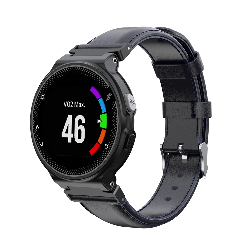 Для Garmin Forerunner 220 230 235 620 735 S20 S5 S6 Смарт-часы замена Кожаный ремешок наручные часы на запястье
