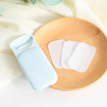 

20pcs/lot Portable Washing Hand Wipes Bath Travel Scented Slice Sheets Foaming Box Paper Soap Wholesale Drop Shipping Colorful