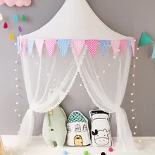 Детская палатка, игровой домик, игрушечная палатка, кровать, занавеска, палатка, Домик принцессы, Детская рогатая декоративная половинная палатка