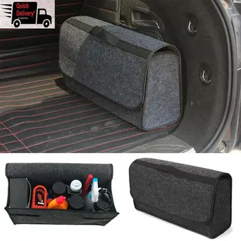 

Portable Foldable Car Trunk Organizer Felt Cloth Storage Box Case Auto Interior Stowing Tidying Container Bags