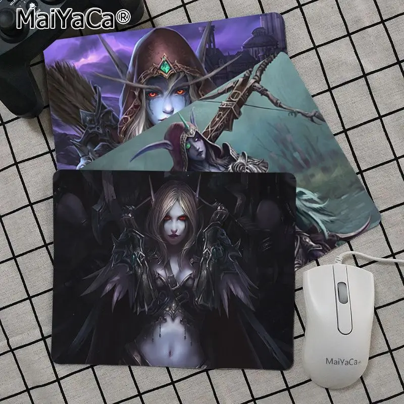 Maiya высокое качество World of Warcraft Sylvanas прочный резиновый коврик для мыши лидер