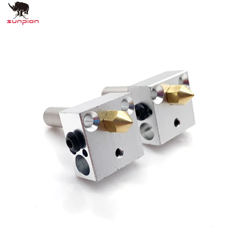 

1Pcs 3D Printer Mk8 heating block MK8 Extruder Hot End Kit MK8 0.4mm Nozzle Extruder Heater Block 3D printer Accessories