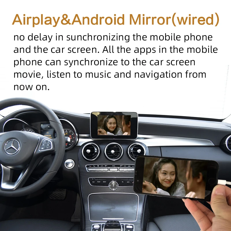 Sinairyu Aftermarket беспроводная Apple CarPlay модифицированная для Mercedes GLA класс X156 X117 15-19 NTG5 Автомобильная игровая поддержка задняя камера