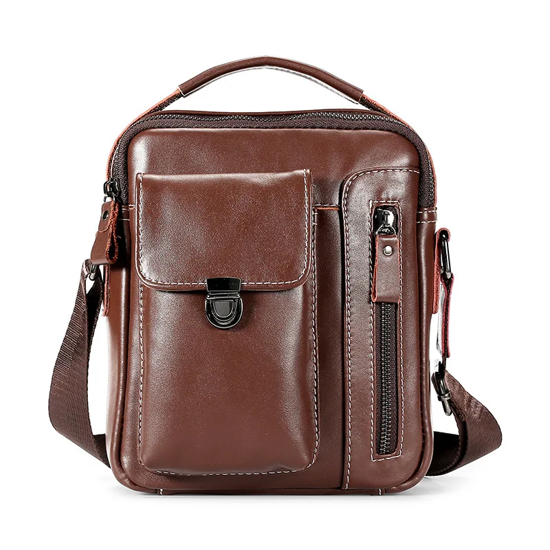 

Men's Bag Men's Bag Casual MEN'S Single-shoulder Bag Wearable Genuine Leather Men's Shoulder Bag Shoulder Bag