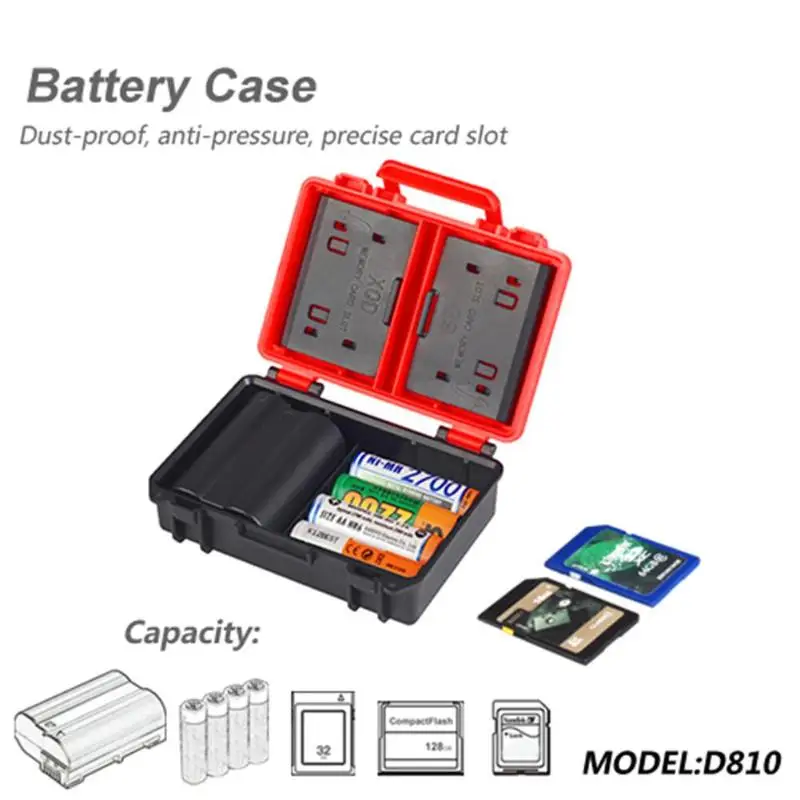 

Camera Battery Boxes SD CF XQD Memory Card Holder Case for Sony NP-FW50 NP-W126 NP-BX1 for Nikon EN-EL14/5 Storage Box