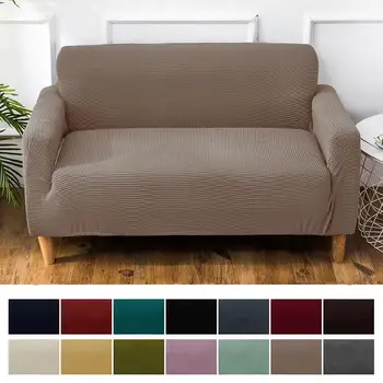 

1/2/3/4seater Velvet Sofa Covers Knitted Corn Kernel Regular Sofa Cover Bedroom Solid Sectional Sofa Cover Elastic Couch Cover