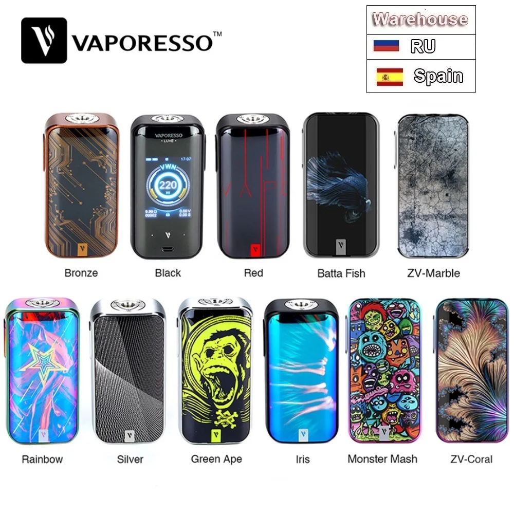 Оригинальный 220 Вт Vaporesso LUXE Mod Vape Box Power By Dual 18650 Battery vs Swag 2/ Gen / Tarot | Электроника