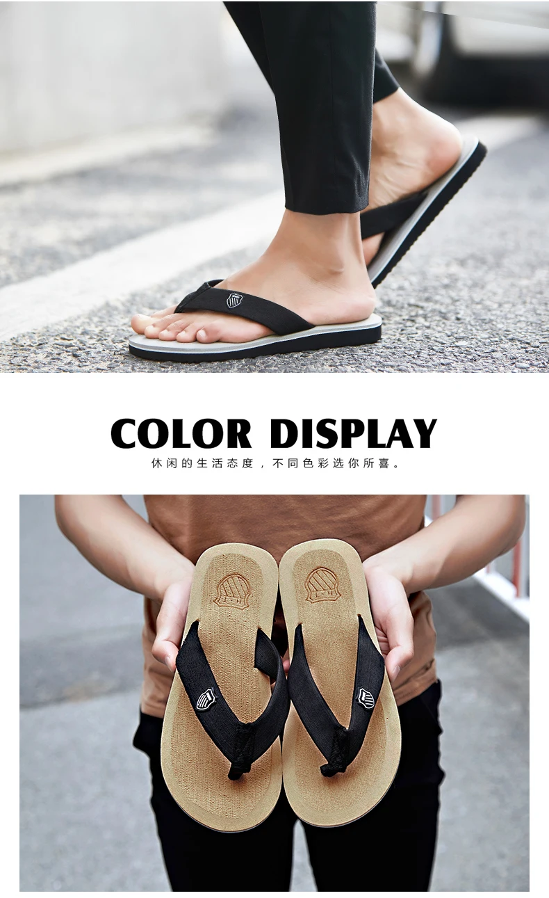 PUPUDA Flip Flops classic men casual shoes fashion trend House Slippers summer lightweight sandals comfortable Beach shoes