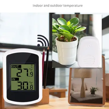 

portable Digital wireless thermometer indoor and outdoor thermometer LCD thermometer practical tools