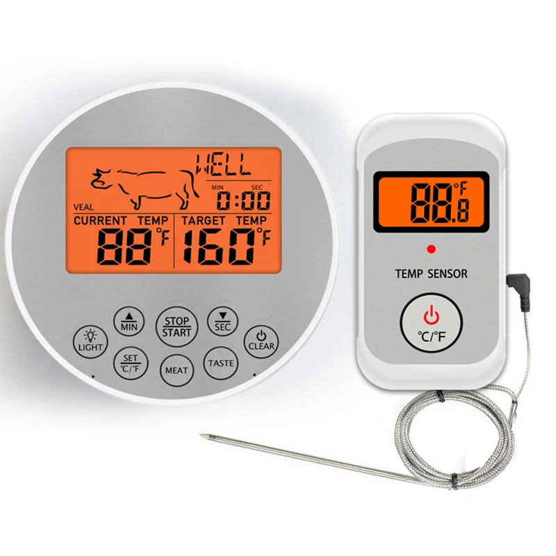 

Home Digital Kitchen Food Cooking Steak Meat BBQ Grill Thermometer Oven Wireless Thermometer