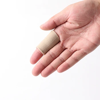 

10Pcs Sports Stretch Finger Elastic Support Splint Guard Bands Bandage Wrap Baskeyball Volleyball Fingerstall Sleeve Protector