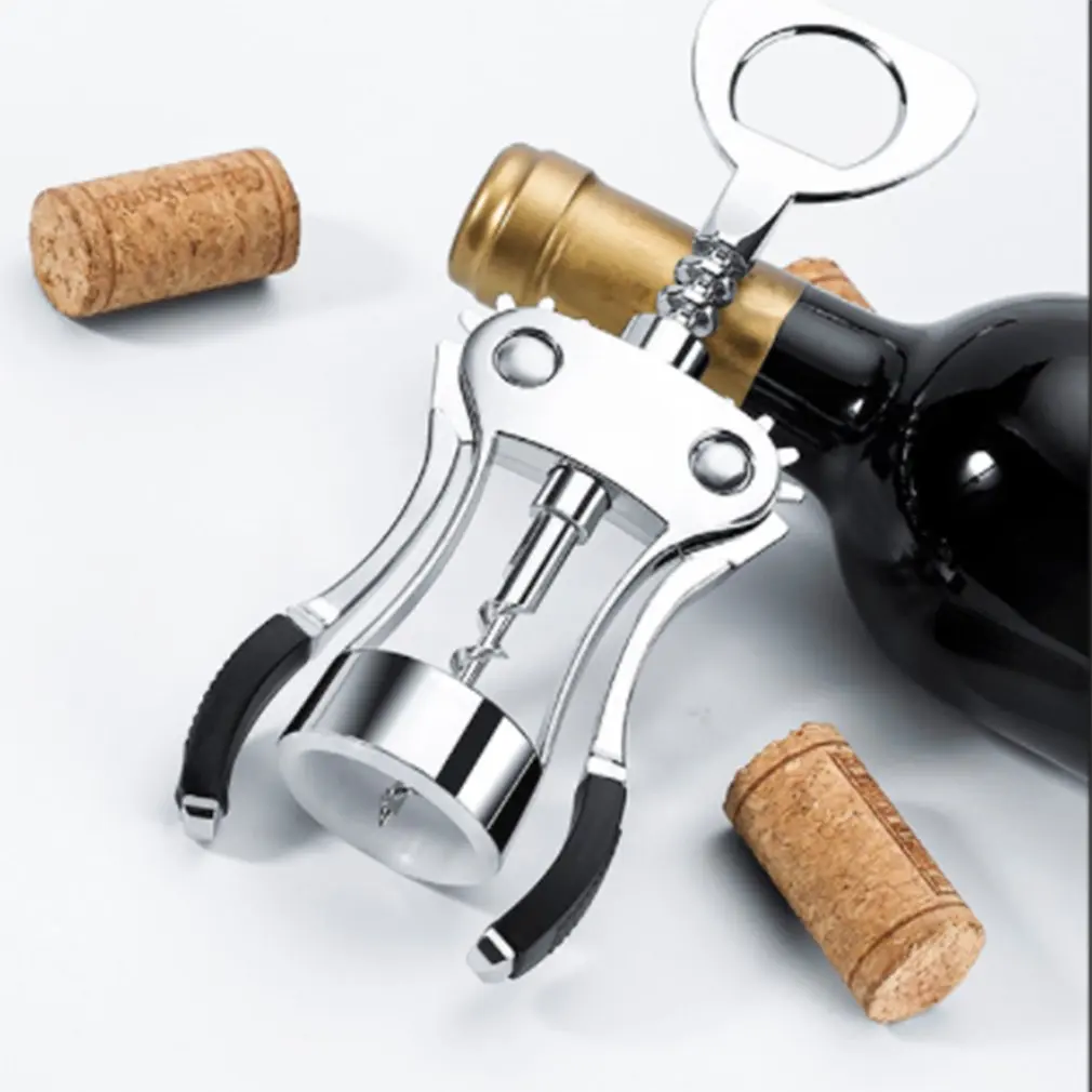 Manual Wine Opener Zinc Alloy Premium Wing Corkscrew Wine Bottle Handle