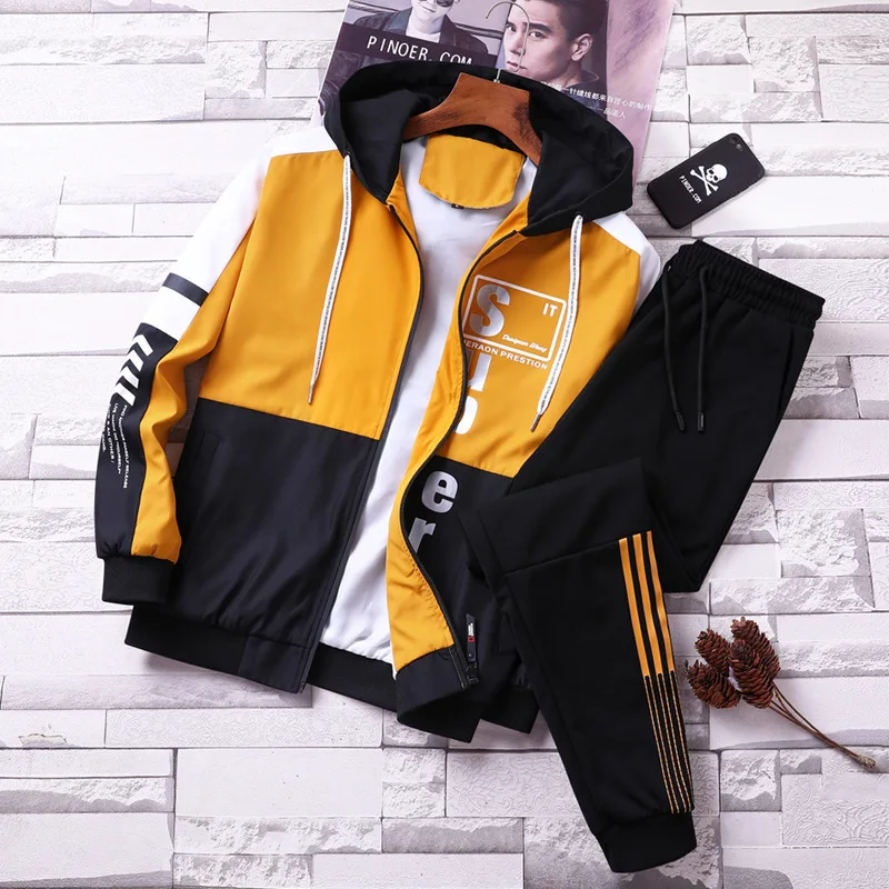 

2019 Men Spring New Style Leisure Sports Suit Youth Korean-style Trend Set Jacket Versatile