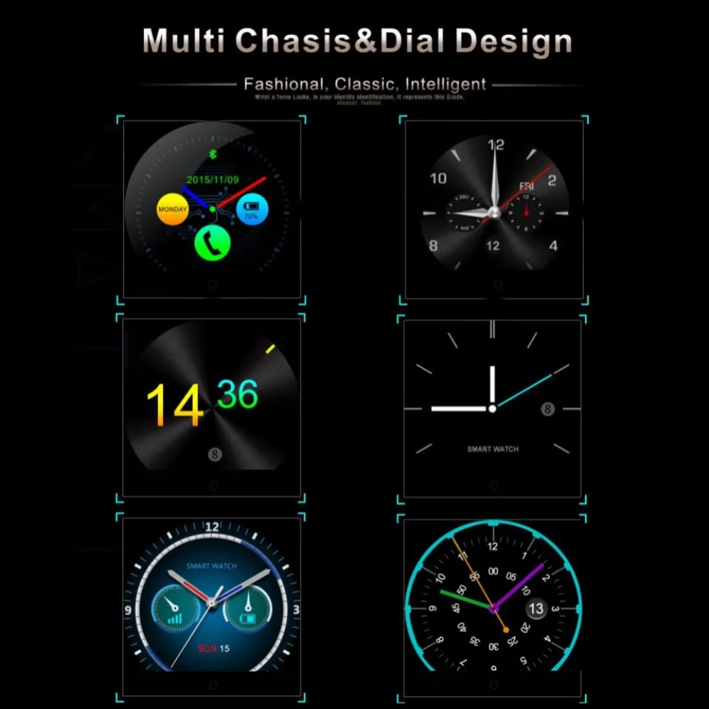 Оригинальные Смарт-часы EDAL K88H на базе Android MTK2502C, мужские Смарт-часы 1,22 дюймов, часы с будильником, наручные часы для взрослых, новинка