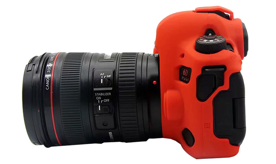 TENENELE сумки для камеры для Canon EOS 6D2 мягкий силиконовый резиновый защитный чехол для корпуса для Canon 6D Mark II 2 открывающийся аккумулятор