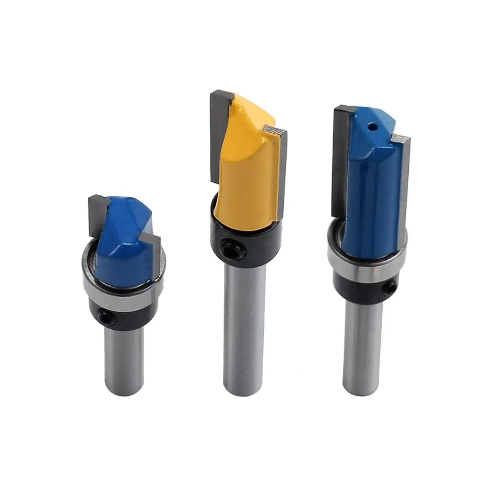 Proster для 3 шт 1/4 ''хвостовик верхний опорный элемент для промывания и подравнивания шаблон маршрутизатор Набор бит фреза