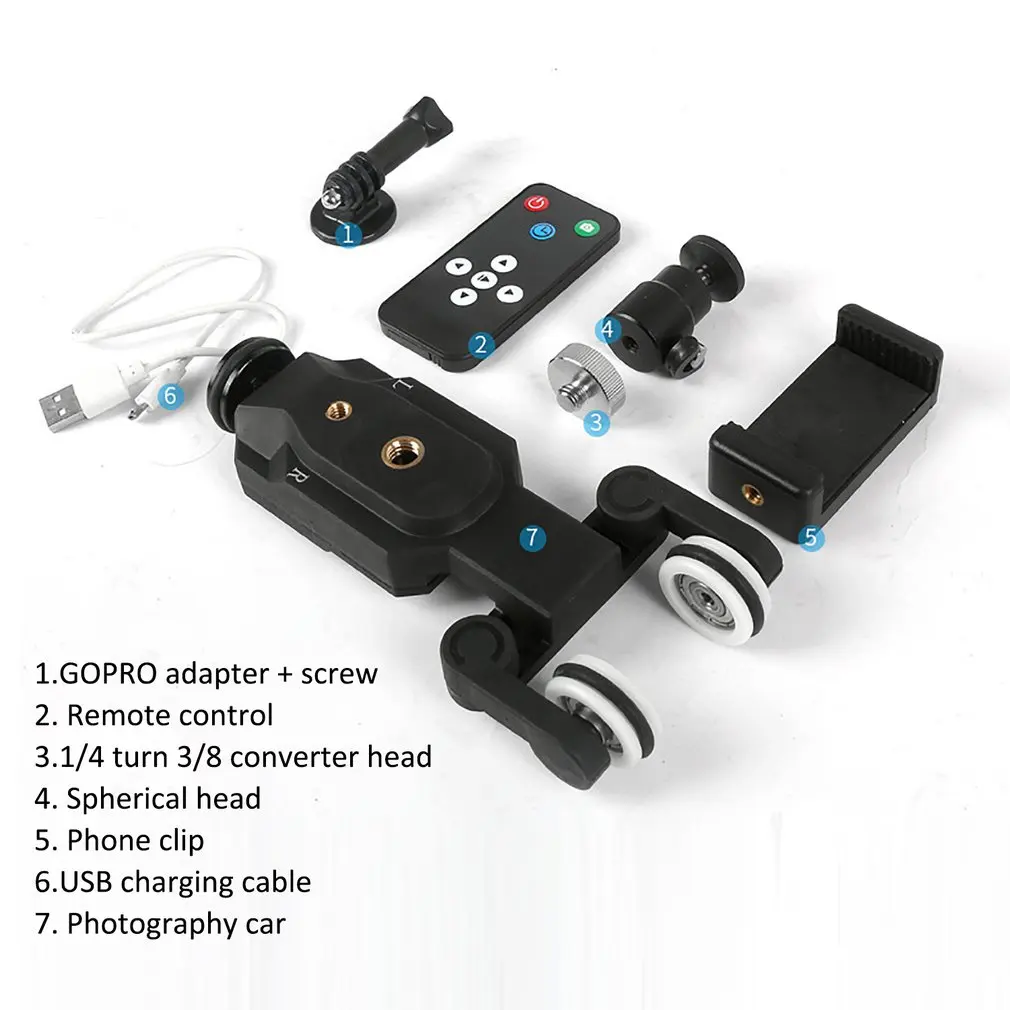 

Mini Track Slider Wireless Remote Control Motorized Camera Slide Video for Canon Nikon Sony DSLR Camera Smartphone