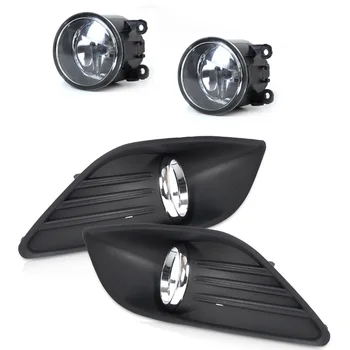 

Lower Bumper 2 Pcs Right/Left Fog Light Grille + 2Pcs Lamp Kit for F o r d F o c u s Sedan 4 Door 2009 2010 2011